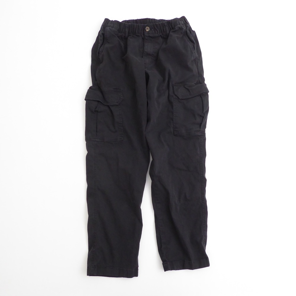 Bearbottom Mens Cargo Pants Black Elastic Waist Cotton Spandex Size 30